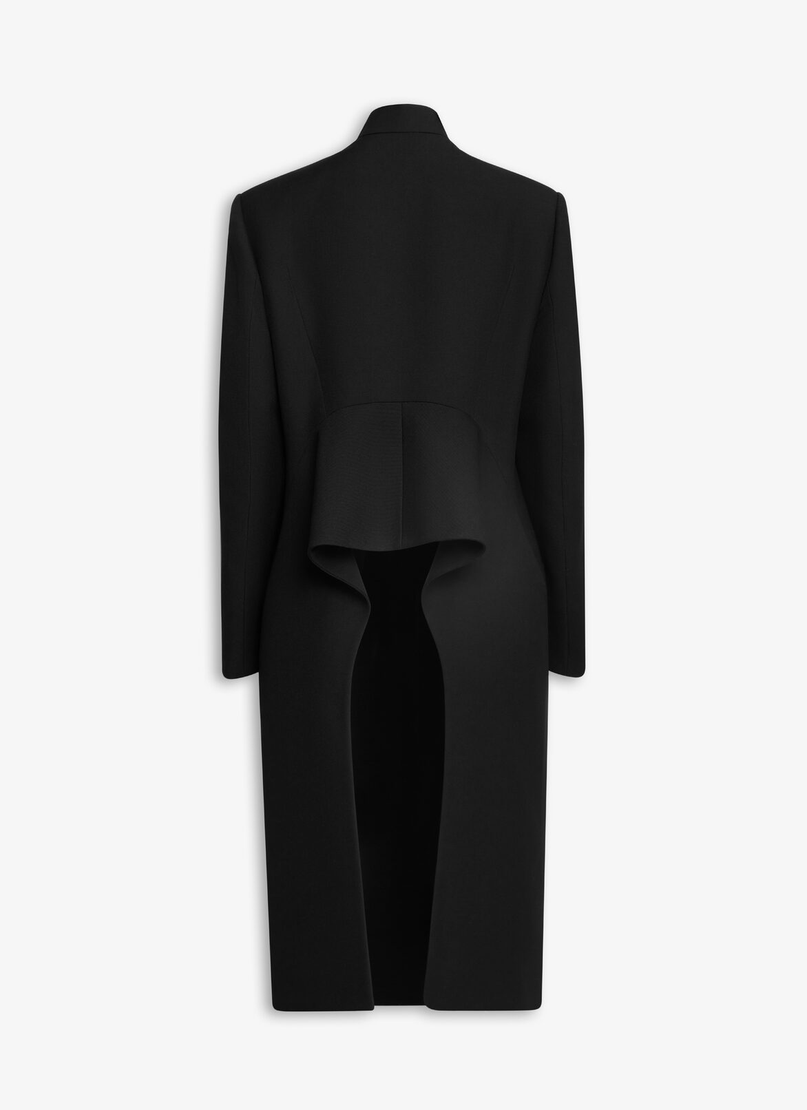 WOOL LARGE COAT ALAÏA BLACK WOOL LARGE COAT